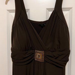 En Focus Women 14 W Chocolate brown dress